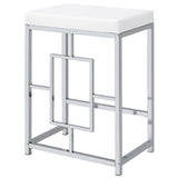 Jackson Jackson 5-Piece Multipurpose Counter Height Table Set White And Chrome 182715 - Ella Furniture