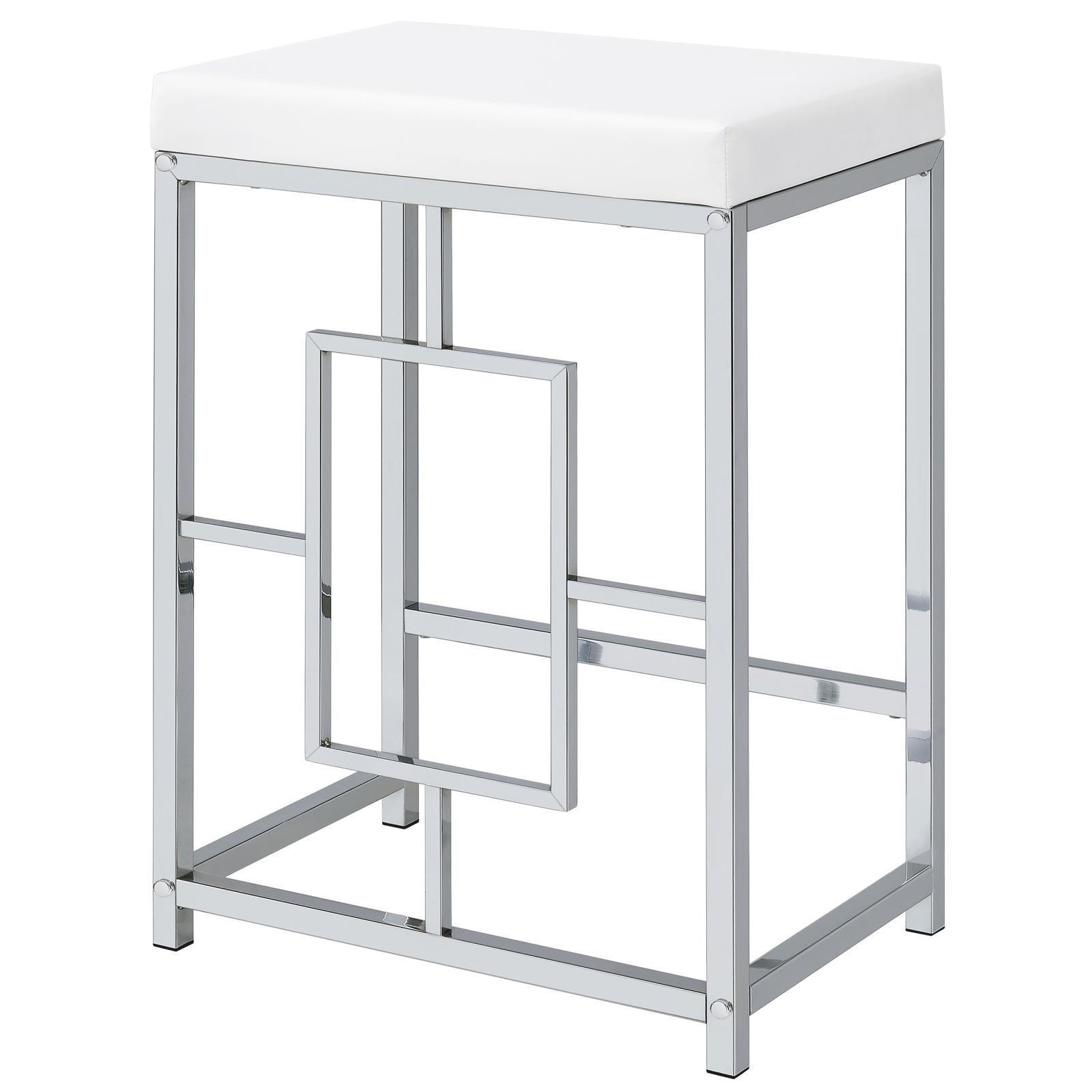 Jackson Jackson 5-Piece Multipurpose Counter Height Table Set White And Chrome 182715 - Ella Furniture