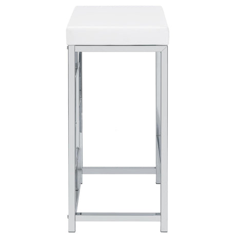 Jackson Jackson 5-Piece Multipurpose Counter Height Table Set White And Chrome 182715 - Ella Furniture