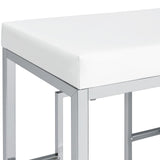 Jackson Jackson 5-Piece Multipurpose Counter Height Table Set White And Chrome 182715 - Ella Furniture