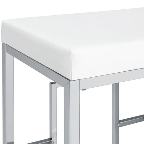 Jackson Jackson 5-Piece Multipurpose Counter Height Table Set White And Chrome 182715 - Ella Furniture