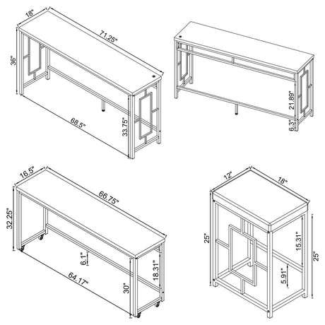 Jackson Jackson 5-Piece Multipurpose Counter Height Table Set White And Chrome 182715 - Ella Furniture
