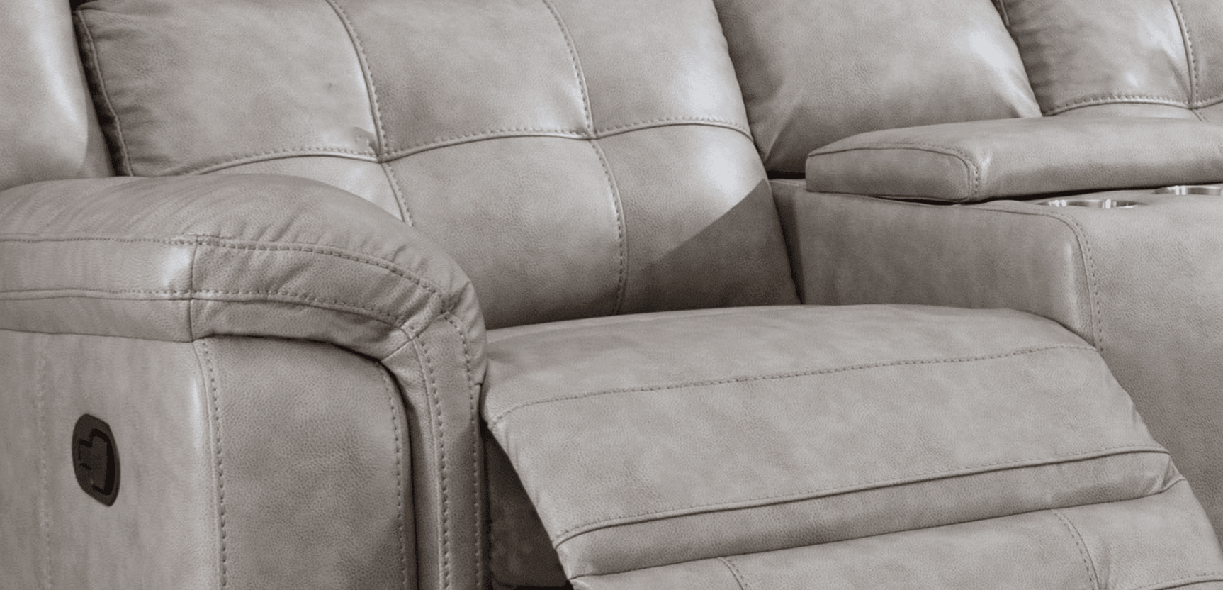 Jacob Stone Reclining Sectional - Ella Furniture