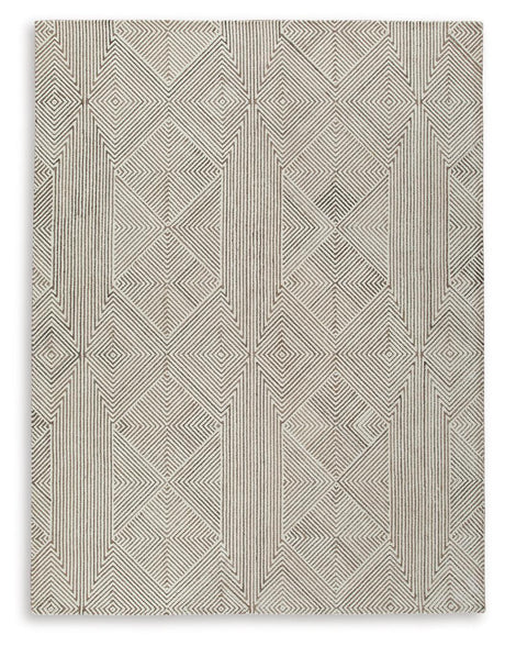Jadott Beige/Brown Large Rug - Ella Furniture