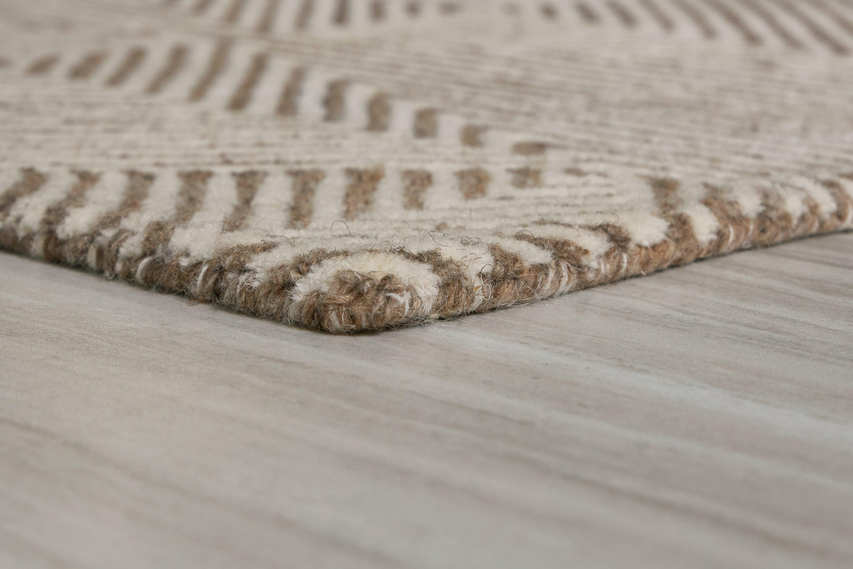 Jadott Beige/Brown Large Rug - Ella Furniture