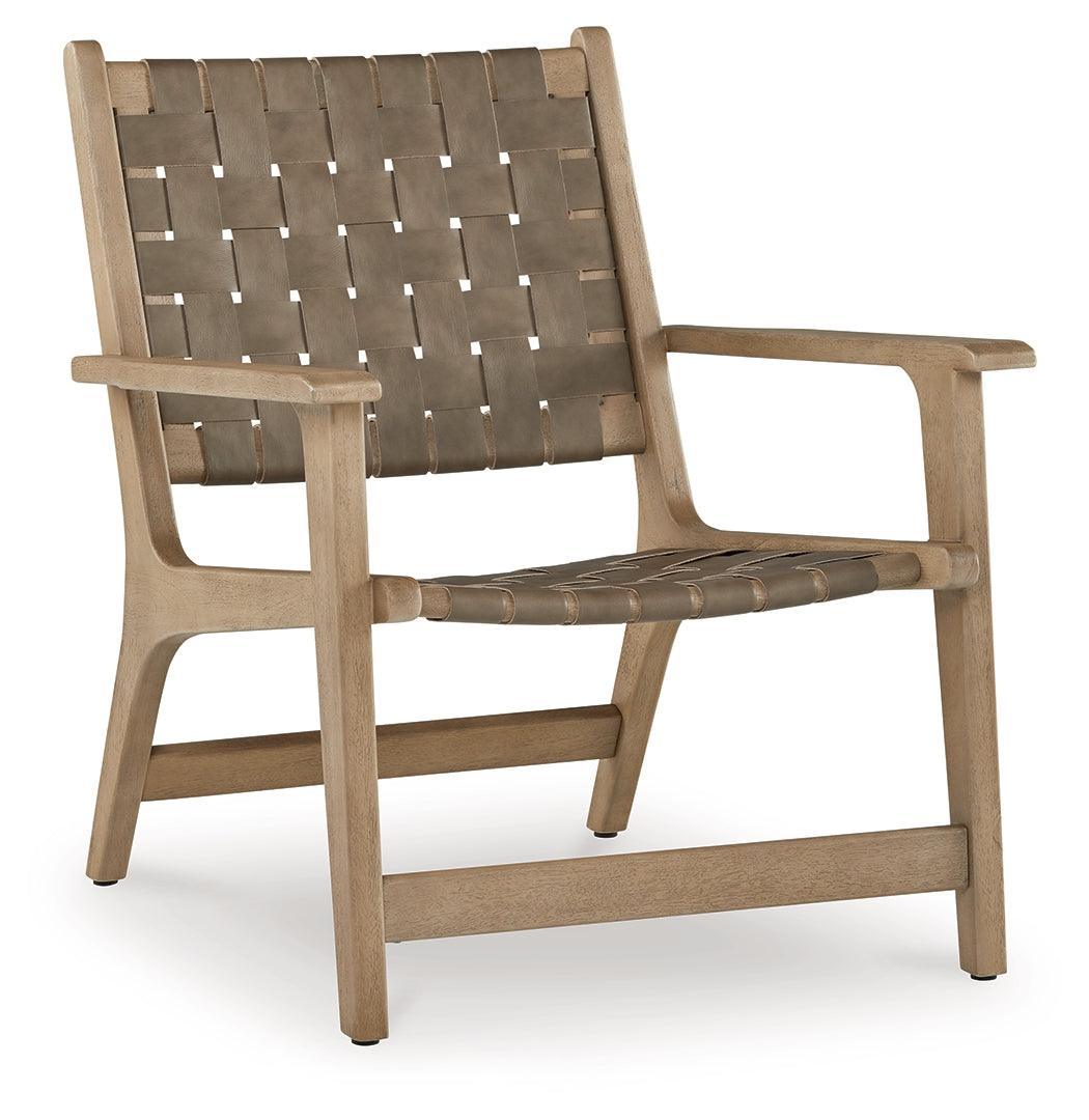 Jameset Taupe Accent Chair - Ella Furniture