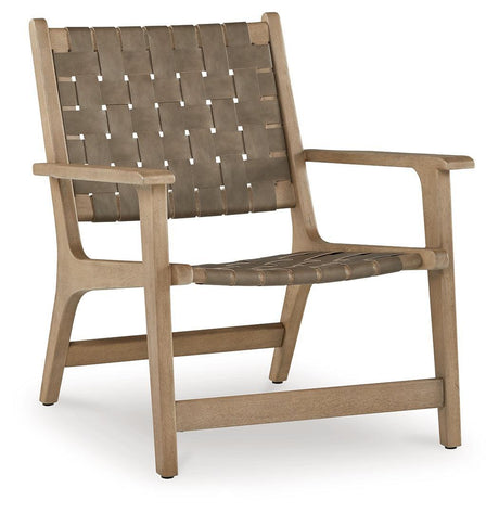 Jameset Taupe Accent Chair - Ella Furniture