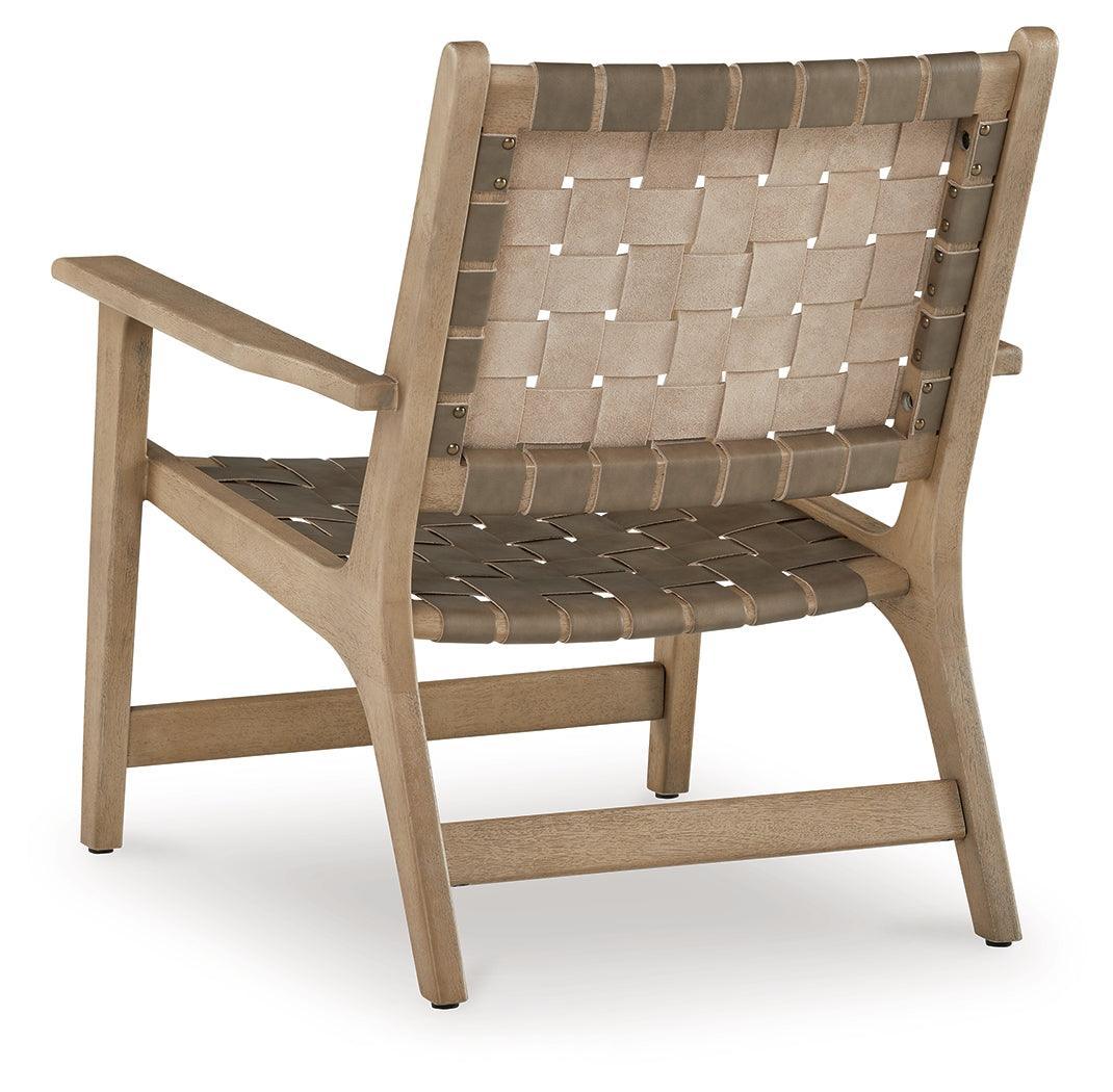 Jameset Taupe Accent Chair - Ella Furniture