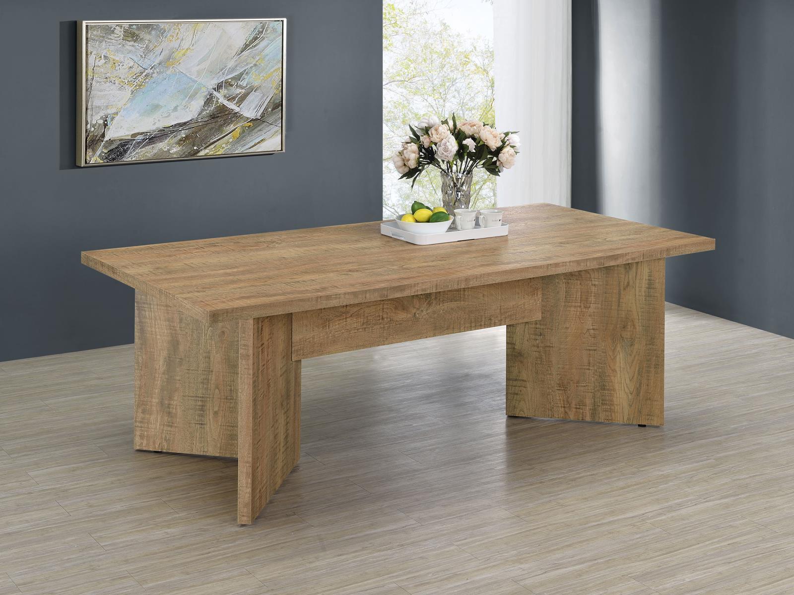 Jamestown Rectangular Engineered Wood Dining Table With Decorative Laminate Mango Brown 183020 - Ella Furniture