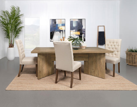 Jamestown Rectangular Engineered Wood Dining Table With Decorative Laminate Mango Brown 183020 - Ella Furniture