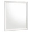 Janelle Rectangular Dresser Mirror White 223654 - Ella Furniture