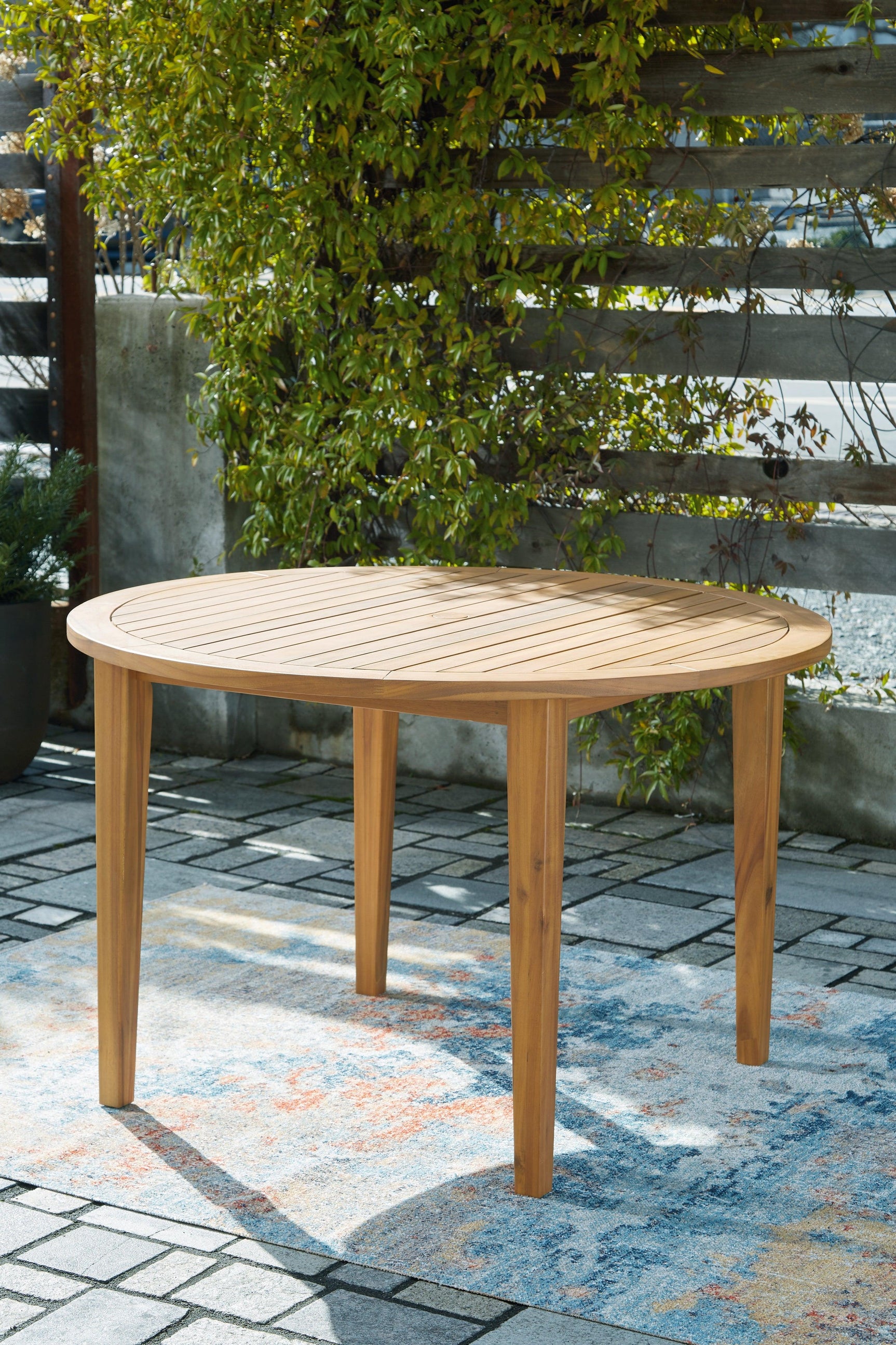 Janiyah Light Brown Outdoor Dining Table P407-615 - Ella Furniture