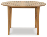 Janiyah Light Brown Outdoor Dining Table P407-615 - Ella Furniture