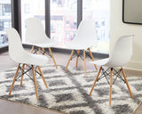 Jaspeni White/natural 4-Piece Dining Room Chair - Ella Furniture