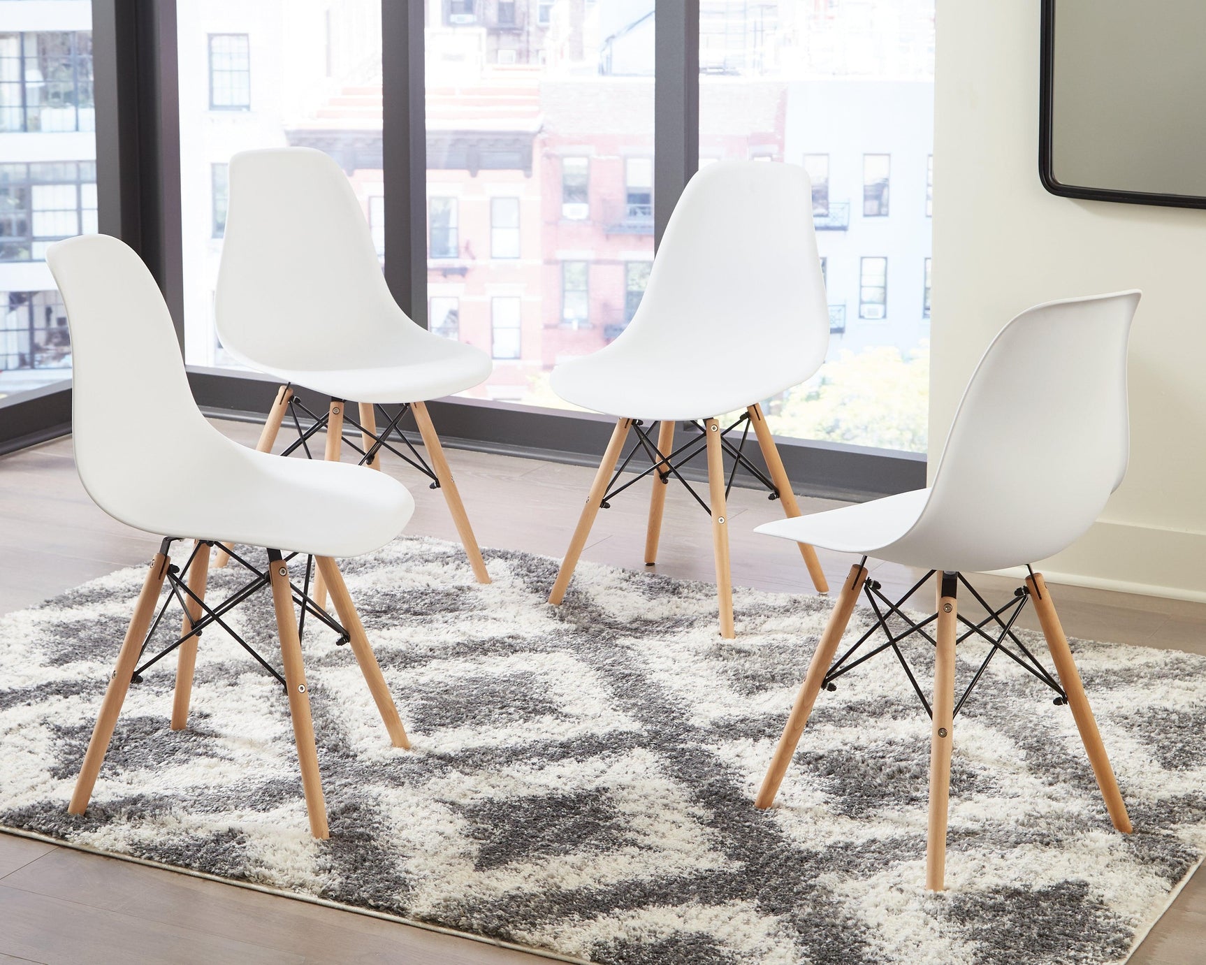 Jaspeni White/natural 4-Piece Dining Room Chair - Ella Furniture