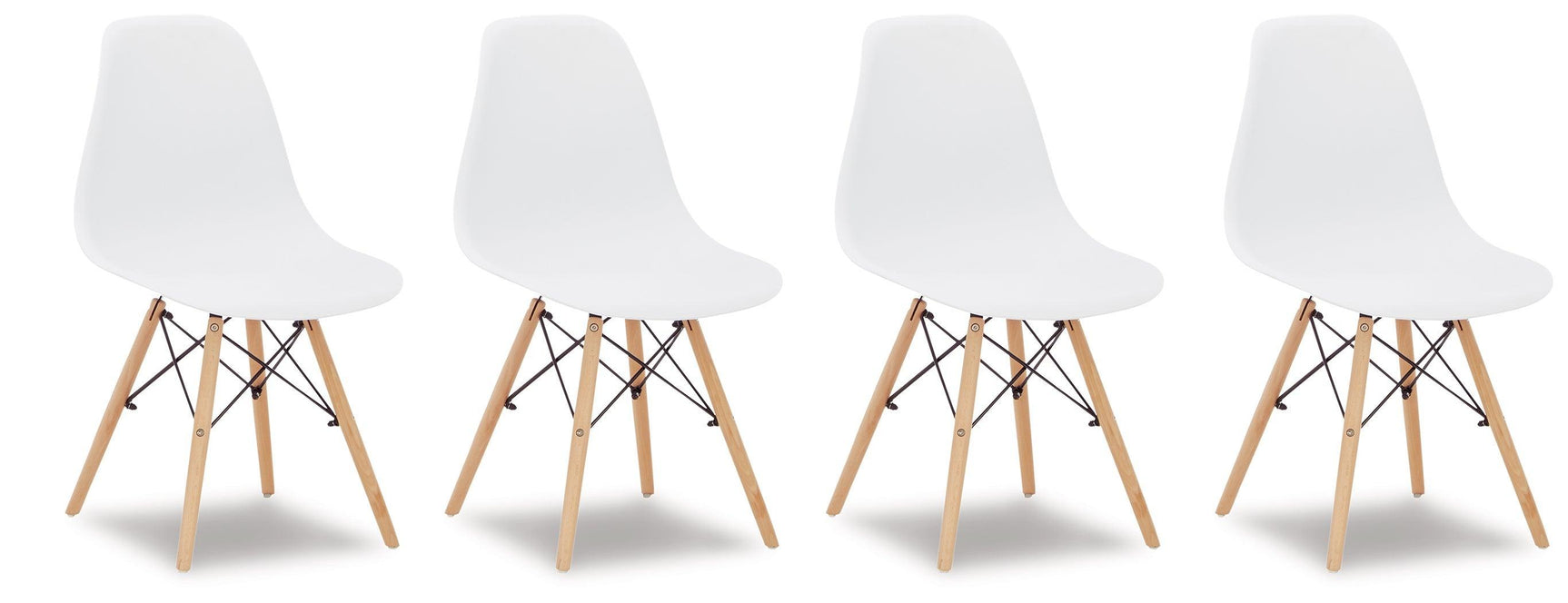 Jaspeni White/natural 4-Piece Dining Room Chair - Ella Furniture