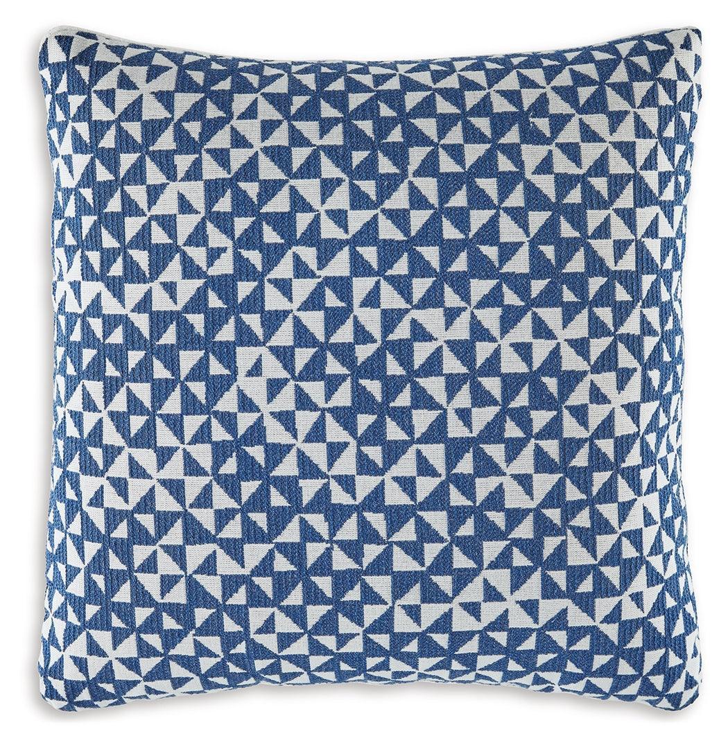 Jaycott Next-gen Nuvella Blue/white Pillow (Set Of 4) - Ella Furniture