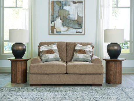 Jayne Park Pecan Chenille Loveseat from Ella Furniture