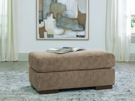 Jayne Park Pecan Chenille Ottoman from Ella Furniture