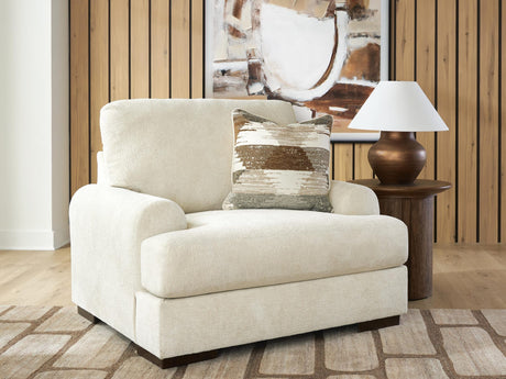 Jayne Park Sand Chenille Oversized Chair from Ella Furniture
