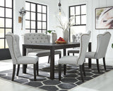 Jeanette Black Rectangular Dining Room Set - Ella Furniture