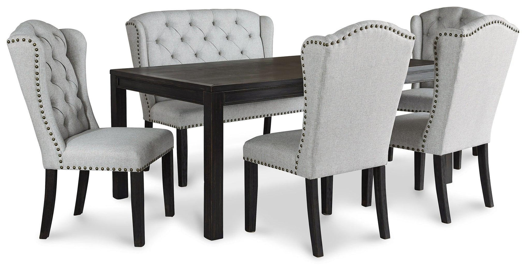 Jeanette Black Rectangular Dining Room Set - Ella Furniture