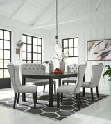 Jeanette Black Rectangular Dining Room Set - Ella Furniture