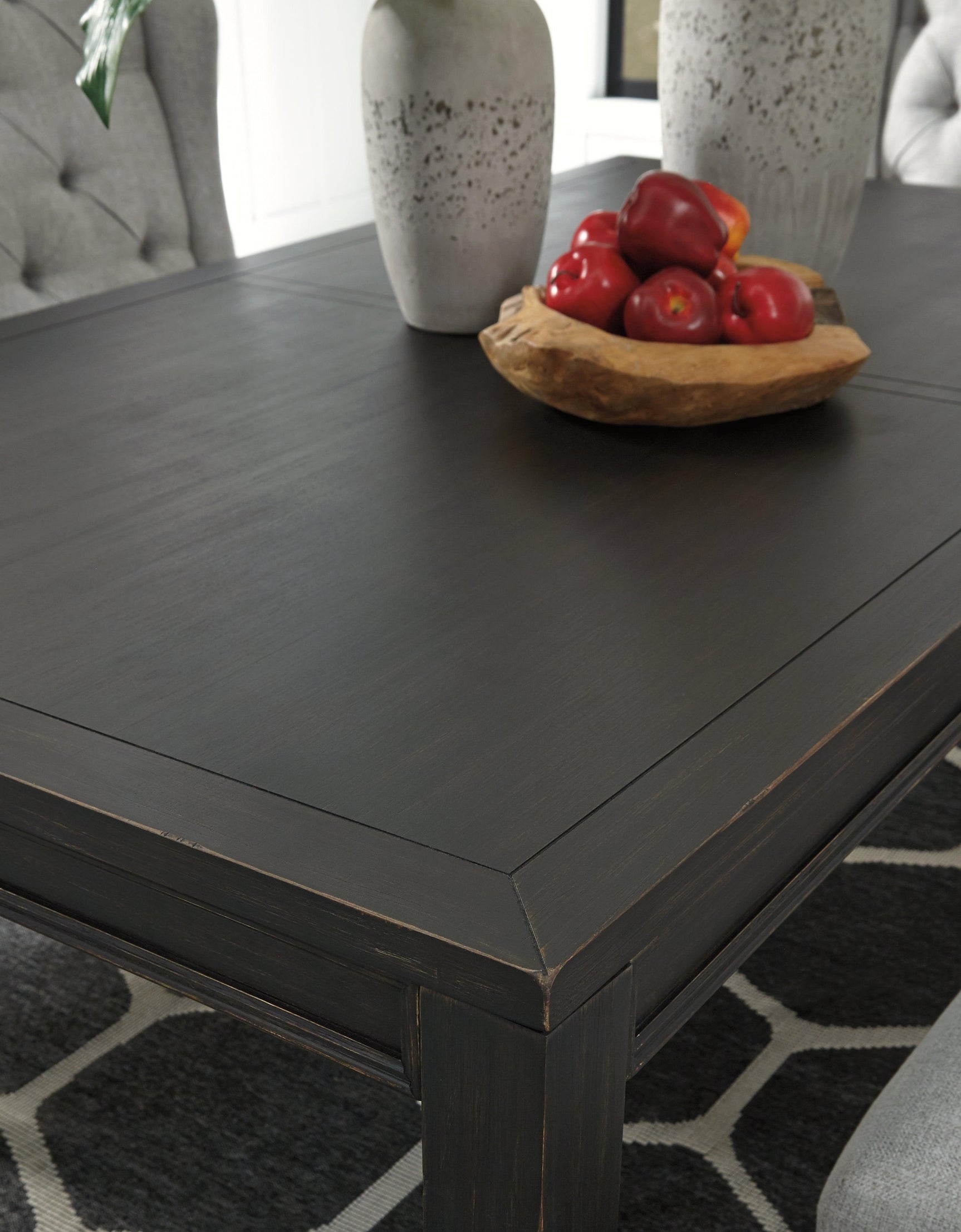 Jeanette Black Rectangular Dining Room Set - Ella Furniture