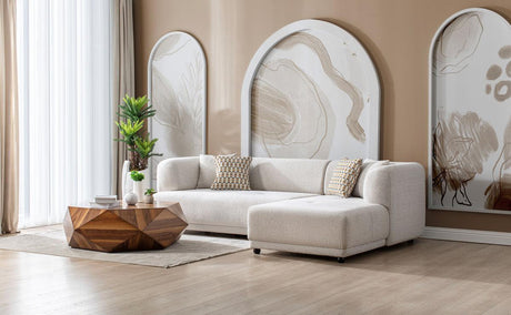 Jenna Ivory 2 Pc Raf Sectional - Ella Furniture