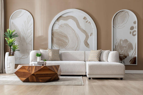 Jenna Ivory 2 Pc Raf Sectional - Ella Furniture