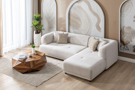 Jenna Ivory 2 Pc Raf Sectional - Ella Furniture