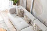 Jenna Ivory 3 Pc Raf Sectional - Ella Furniture