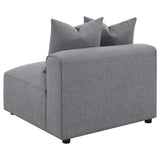 Jennifer Jennifer 6-piece Upholstered Modular Sectional Grey 551594-SET - Ella Furniture