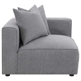 Jennifer Jennifer 6-piece Upholstered Modular Sectional Grey 551594-SET - Ella Furniture