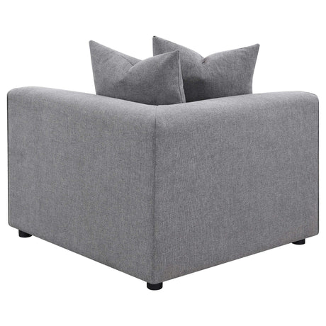Jennifer Jennifer 6-piece Upholstered Modular Sectional Grey 551594-SET - Ella Furniture
