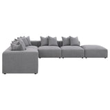 Jennifer Jennifer 6-piece Upholstered Modular Sectional Grey 551594-SET - Ella Furniture