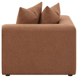 Jennifer Jennifer 6-piece Upholstered Modular Sectional Terracotta 551591-SET - Ella Furniture