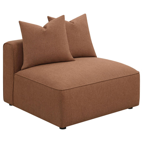 Jennifer Jennifer 6-piece Upholstered Modular Sectional Terracotta 551591-SET - Ella Furniture