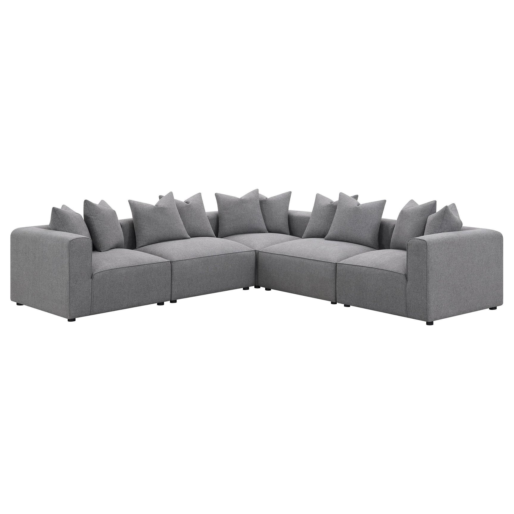 Jennifer Jennifer Upholstered Armless Chair Grey 551594 - Ella Furniture