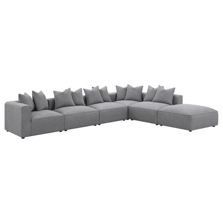 Jennifer Jennifer Upholstered Armless Chair Grey 551594 - Ella Furniture