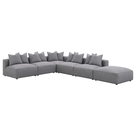 Jennifer Jennifer Upholstered Armless Chair Grey 551594 - Ella Furniture