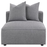 Jennifer Jennifer Upholstered Armless Chair Grey 551594 - Ella Furniture
