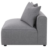 Jennifer Jennifer Upholstered Armless Chair Grey 551594 - Ella Furniture