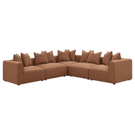 Jennifer Jennifer Upholstered Armless Chair Terracotta 551591 - Ella Furniture