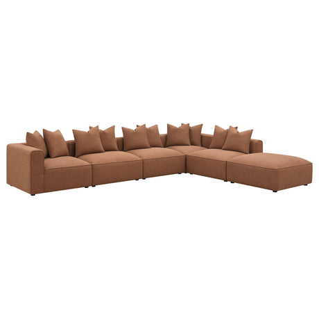 Jennifer Jennifer Upholstered Armless Chair Terracotta 551591 - Ella Furniture