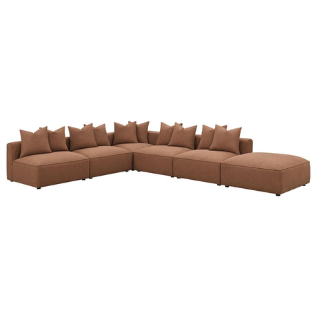 Jennifer Jennifer Upholstered Armless Chair Terracotta 551591 - Ella Furniture