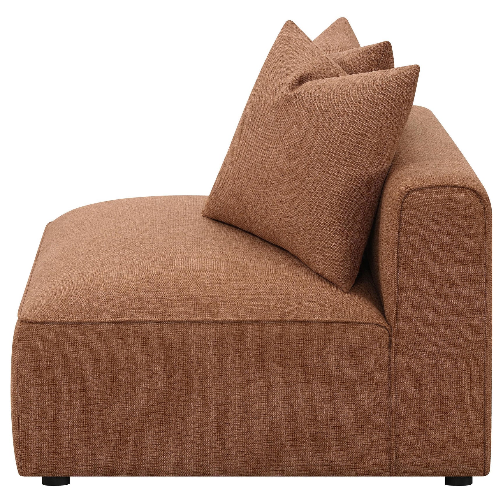 Jennifer Jennifer Upholstered Armless Chair Terracotta 551591 - Ella Furniture