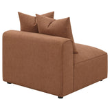 Jennifer Jennifer Upholstered Armless Chair Terracotta 551591 - Ella Furniture