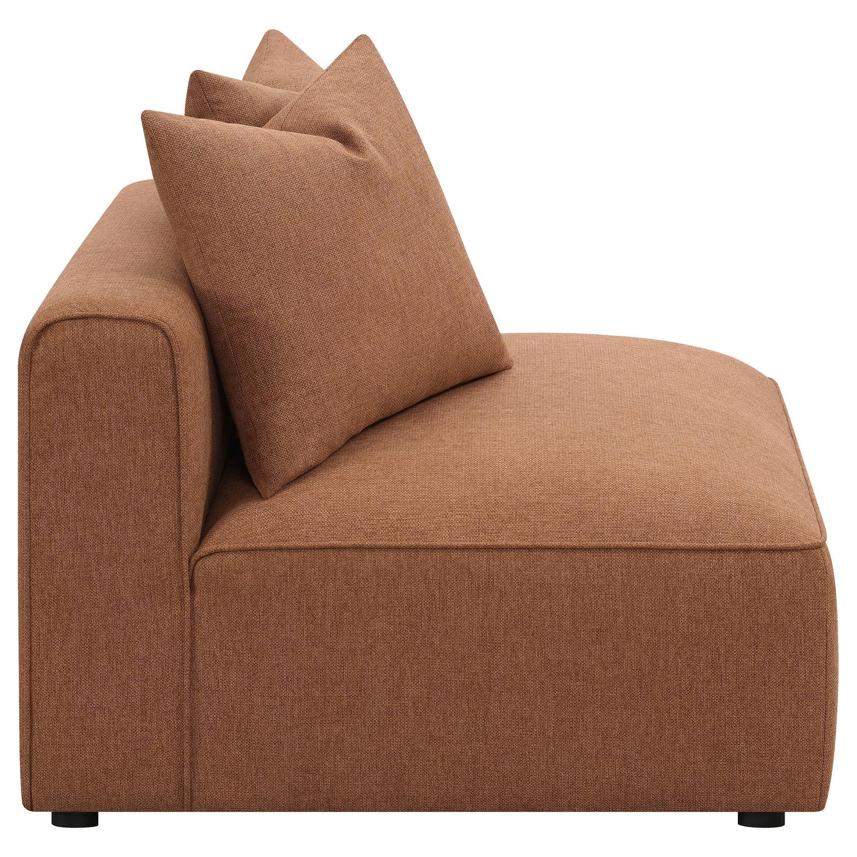 Jennifer Jennifer Upholstered Armless Chair Terracotta 551591 - Ella Furniture