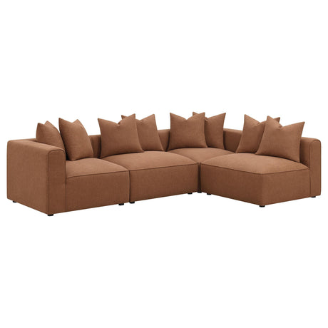 Jennifer Jennifer Upholstered Armless Chair Terracotta 551591 - Ella Furniture